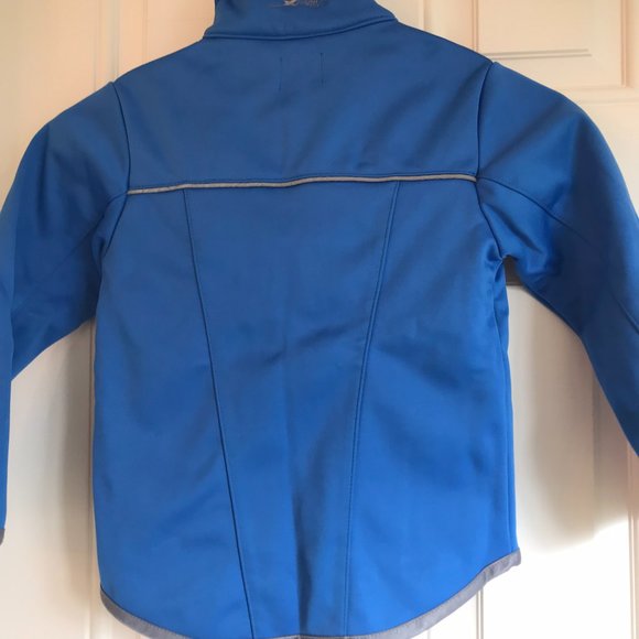 Windproof Softshell Blue Jacket no Hood - Picture 5 of 8